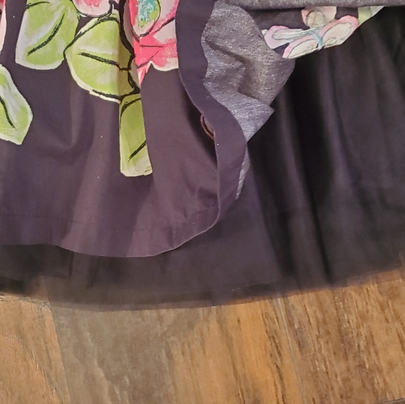 The Childrens Place Girls Size 12 Gorgeous Black Embellished Tulle Skirt - Picture 5 of 12